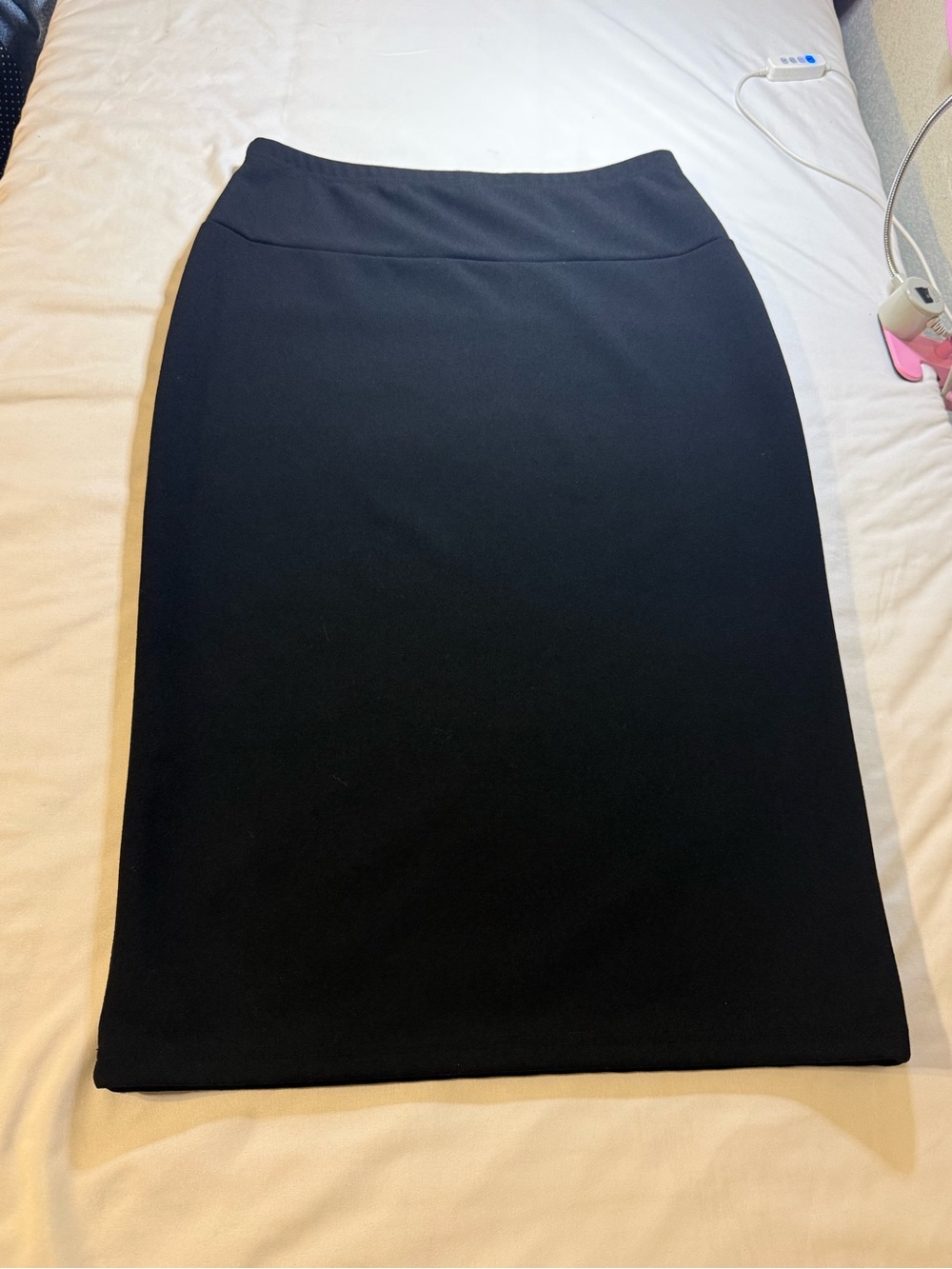 SHEIN Black High-Waist Pencil Skirt